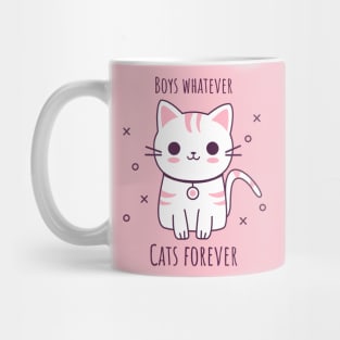 Boys Whatever Cats Forever Mug